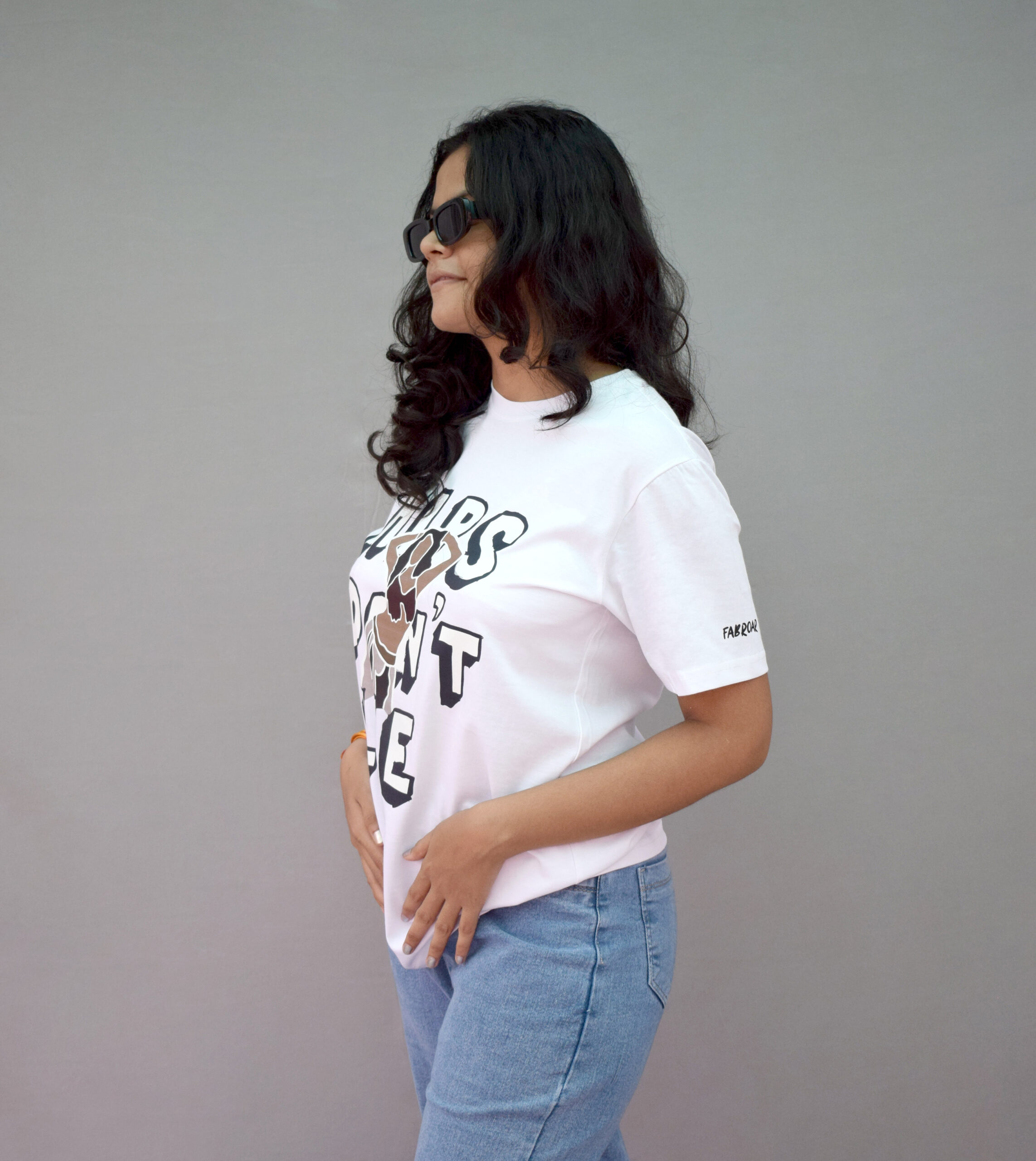 Hips Don't Lie Printed Round Neck Pure Cotton Women T-shirt - Image 2